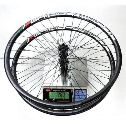 HardWheel AS25 - AS30 - AS35 T800 GrigioCarbonio MTB Wheels / Carbon-Ti X-HUB SP carbon MTB wheelset from 1.190g