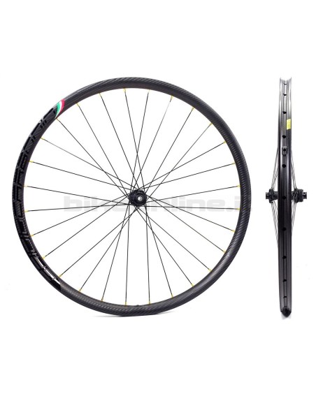 Coppia ruote GrigioCarbonio HardWheel AS25 - AS30 - AS35 T800 / DT Swiss 180 SP CERAMIC CENTER LOCK BOOST da 1.175