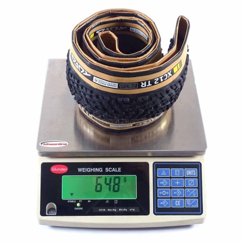 Tufo - XC12 TR - 29 × 2.25" tan wall MTB tire 650g weight on the scale