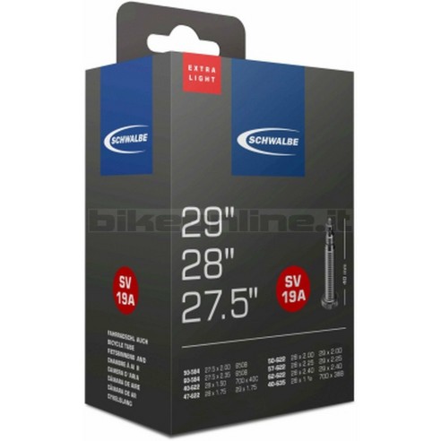 Schwalbe - AV19 Extra light tube 27.5" x 2,00/2,40 - 29" x 1.75/2.40 151g
