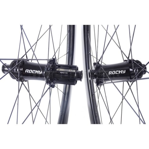Ruote carbonio ROCKYROAD KOM 55C DISC / ROCKY II SP Road CL 1.220g mozzi