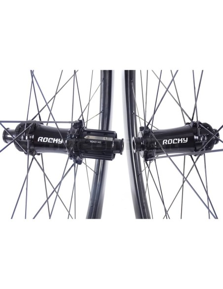 ROCKYROAD KOM 55C DISC CLINCHER / ROCKY II SP CL carbon wheelset 1.220g hubs