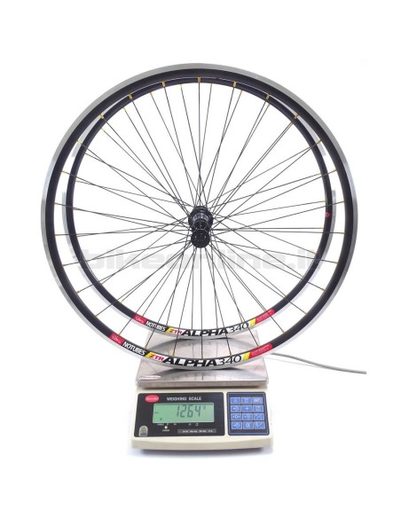 Notubes ZTR Alpha 340 tubeless / ROCKY ROAD J SL aluminium road wheelset 1.265g weight on the scale