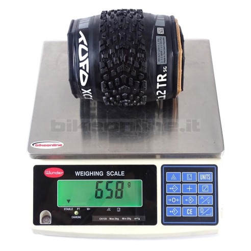 Tufo - XC12 TR SG - "29 × 2.35" black MTB tire 658g weight on the scale
