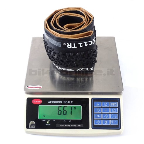 Tufo - Copertura MTB XC11 TR SG - 29 × 2.35"  661g_Peso sulla bilancia