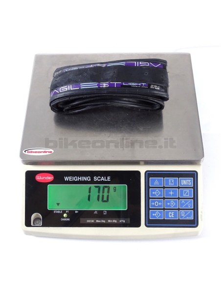 Panaracer Copertoncino Agilest Light 700x25  170g peso sulla bilancia