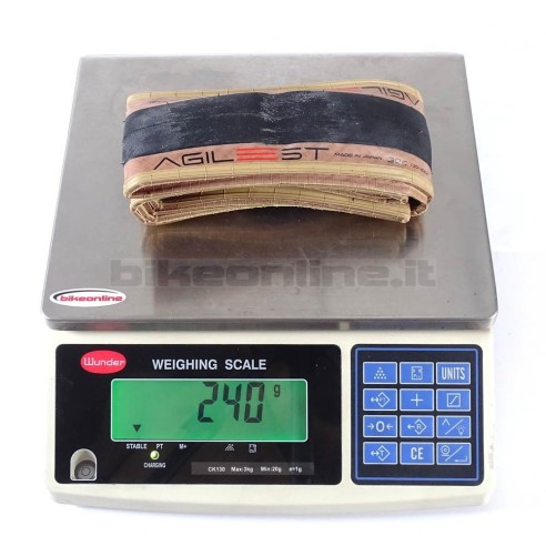 Panaracer- Copertoncino  AGILEST Skinwall 700x30  240g peso sulla bilancia