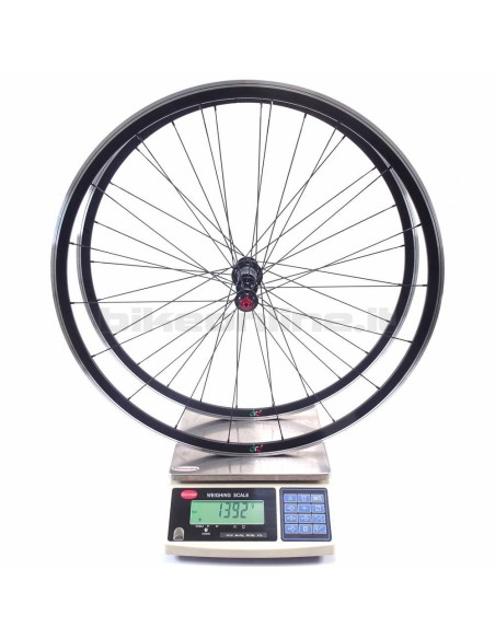 KTC 380 clincher /ROCKY ROAD J SL aluminium road wheelset 1.392g_Weight on the scale