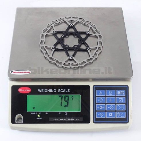 Ashima - AINEON ARO-10 disc rotor  Black 160mm  79g_weight on the scale