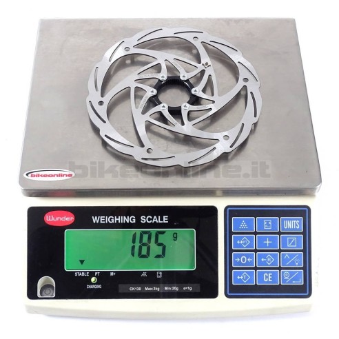 Formula Cura Center Lock Disc Rotor 180mm 185g_weight on the scale