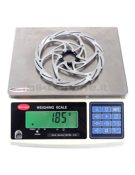 Formula Cura Center Lock Disc Rotor 180mm 185g_weight on the scale