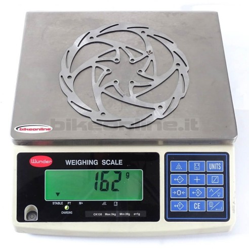 Formula Cura Disc Rotor 180mm 162g_weght on the scale