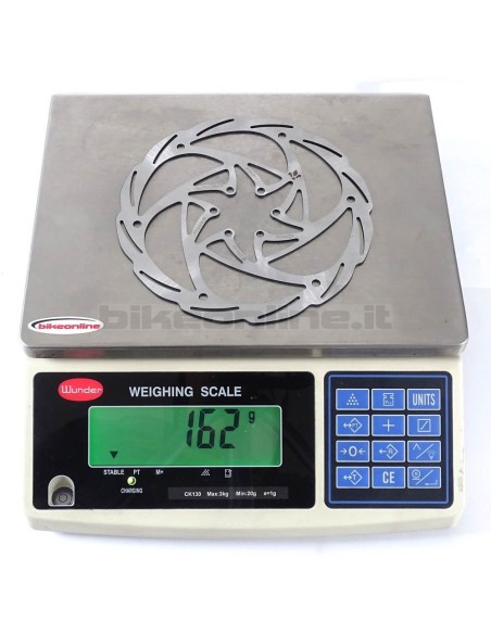 Formula Cura Disco 180mm 162g_peso sulla bilancia