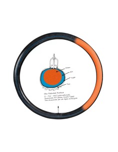 PNK Barbieri - Pair of inner tubes with Anaconda mousse fit Gravel 700 x 35/45 diameter 27mm 260g