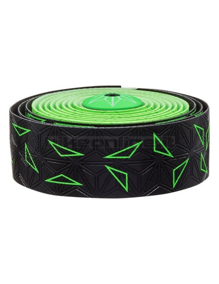 Supacaz - Nastro Manubrio Super Sticky Starfade Nero - Neon Giallo Road-Gravel Bar 60g