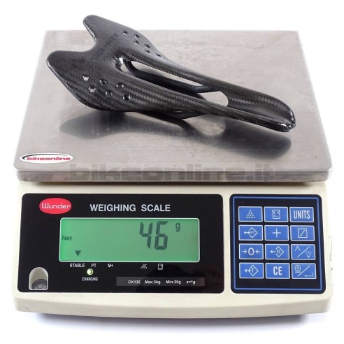 Extralite HyperSaddle GR-46 Superlight Carbon Saddle for road, gravel 46g_weight on the scale