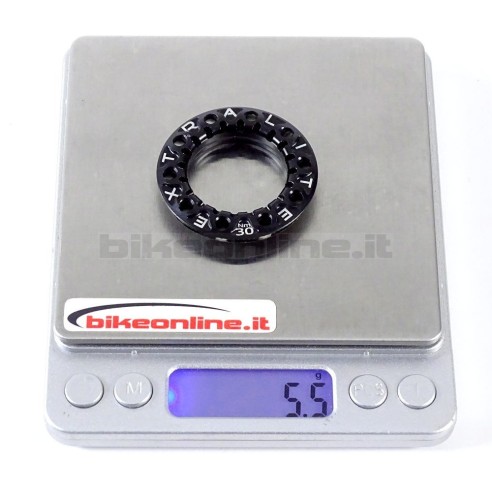 Extralite ExtraBolt 18 ghiera di chiusura CenterLock superleggera 5.4g_peso sulla bilancia