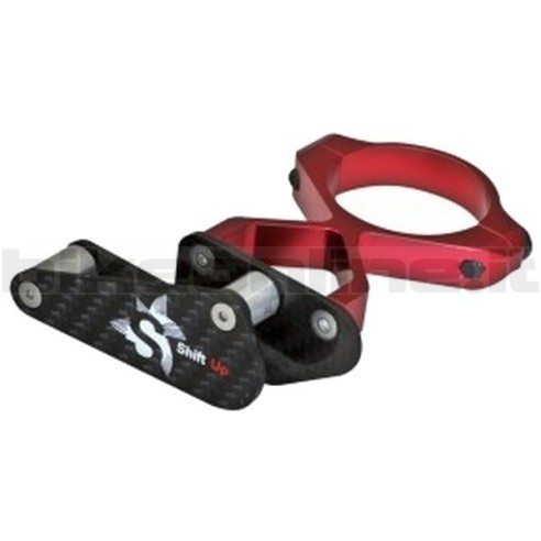 Shift-Up - Superlight carbon-ergal chainguide top mount clamp 34.9mm 37g