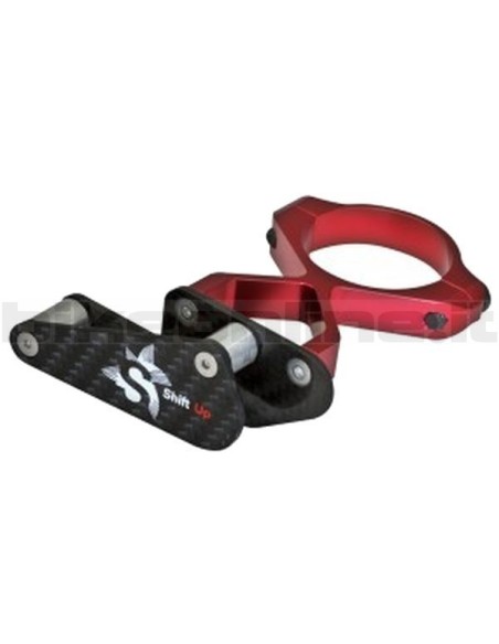 Shift-Up - Superlight carbon-ergal chainguide top mount clamp 34.9mm 37g
