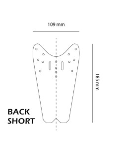 FT PRO BACK SHORT Parafango in Digitale per XC, All Mountain, Enduro, Freeride e Downhill 18g 2