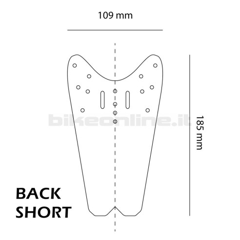 FT PRO BACK SHORT Parafango in Digitale per XC, All Mountain, Enduro, Freeride e Downhill 18g_1