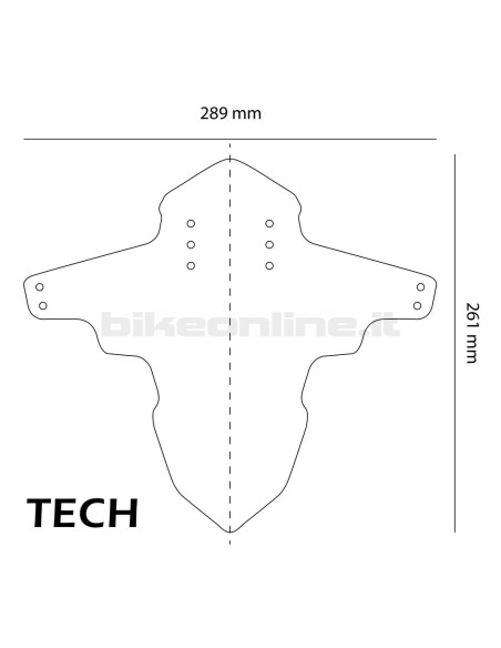 FPRO TECH Screen-printed Mudguard for XC, All Mountain, Enduro, Freeride and Downhill 42g