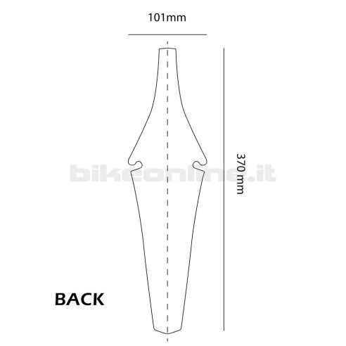 FT PRO BACK Screen-printed mudguard for XC, Enduro, Freeride and Downhill 22g