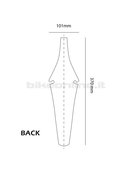 FT PRO BACK Screen-printed mudguard for XC, Enduro, Freeride and Downhill 22g