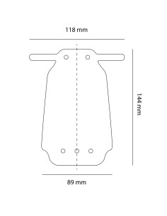 FT PRO BACK TEX Screen-printed mudguard for XC, All Mountain, Enduro, Freeride, and Downhill 14g_1 2