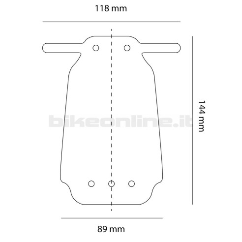 FT PRO BACK TEX Screen-printed mudguard for XC, All Mountain, Enduro, Freeride, and Downhill 14g