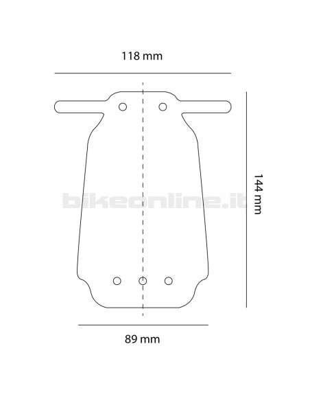 FT PRO BACK TEX Parafango in serigrafia per XC, All Mountain, Enduro, Freeride e Downhill 14g