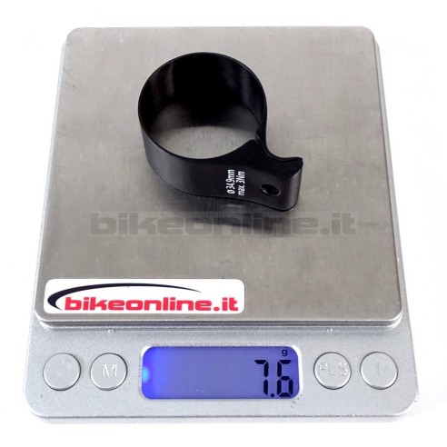 ROCKY - Fascetta deragliatore 34.9 full carbon 7.6g_peso sulla bilancia
