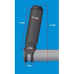 Extralite - Coppia appendici CYBERENDS 38g 2