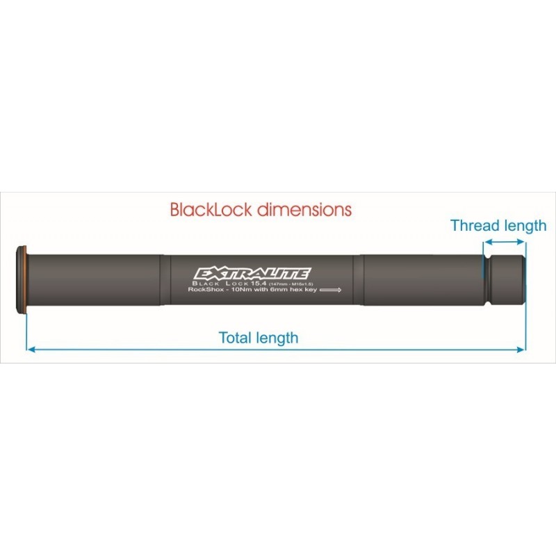 Extralite - BlackLock 15.1 thru axle Front...