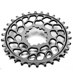 AbsoluteBlack - Monocorona integrata XX1 Style Rotonda per SRAM BB30 Offset 0mm