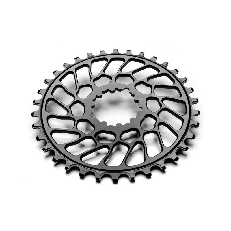AbsoluteBlack - Monocorona integrata XX1 Style Rotonda per SRAM BB30 Offset 0mm_5