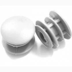 MSC Bikes - Coppia tappi manubrio in gomma bianco 4.5g