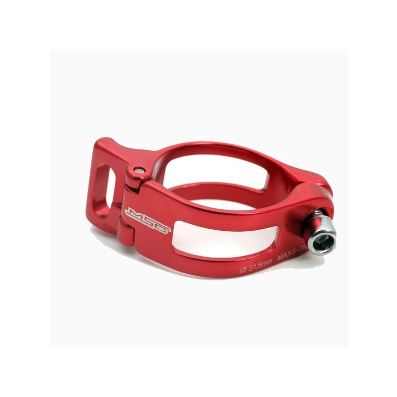 MSC Bikes - Red front derailleur clamp adaptor 34.9 21g