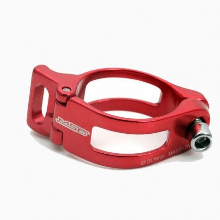 MSC Bikes - Red front derailleur clamp adaptor 34.9 21g