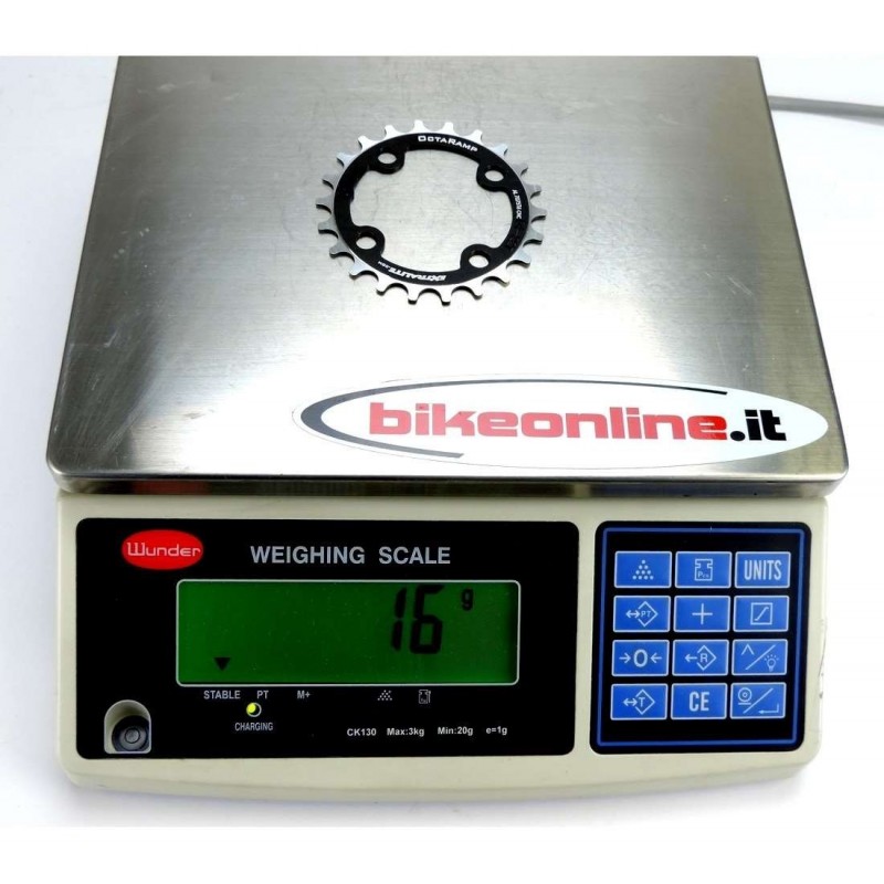 Extralite - Corona Octaramp 22T 16g_peso sulla bilancia