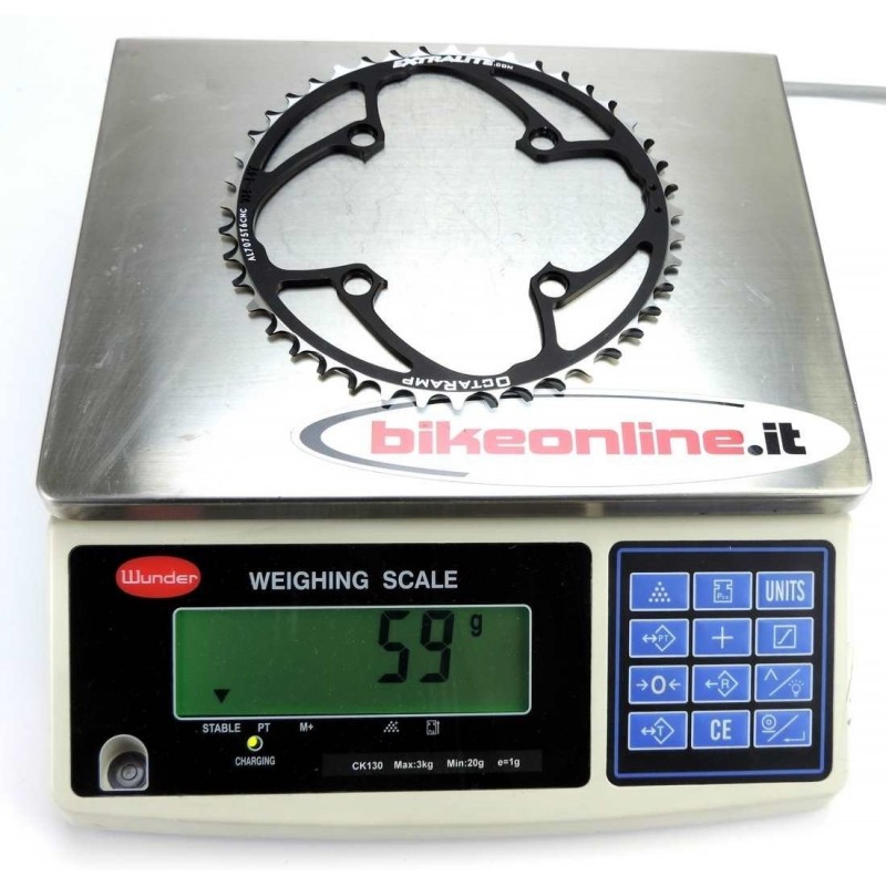 Extralite - Corona Octaramp 44T 59g_peso sulla bilancia