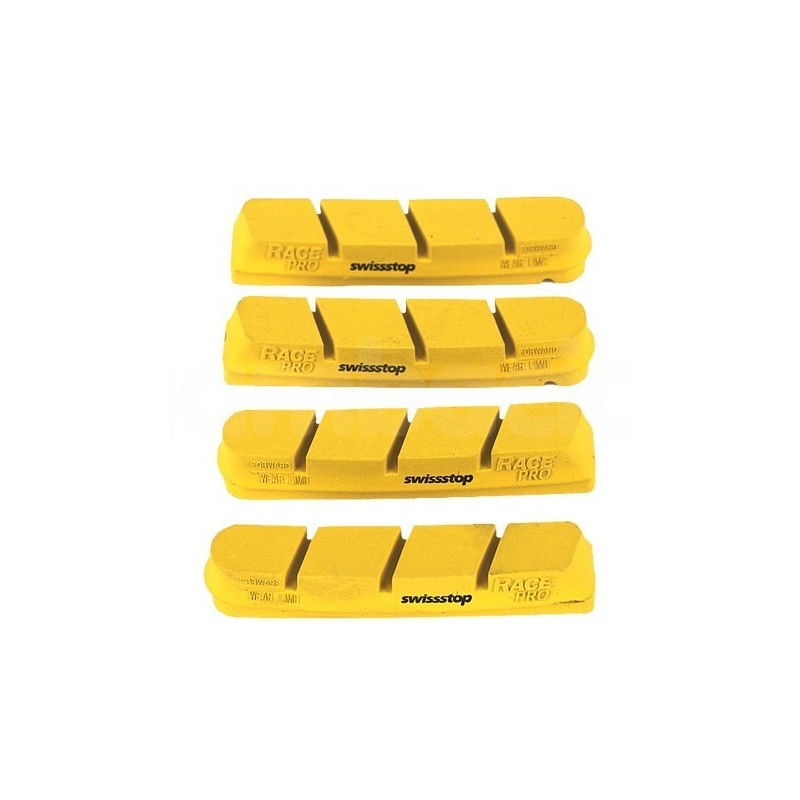Swiss Stop - RACE PRO YELLOW KING campagnolo brake pads set 4 for carbon rims