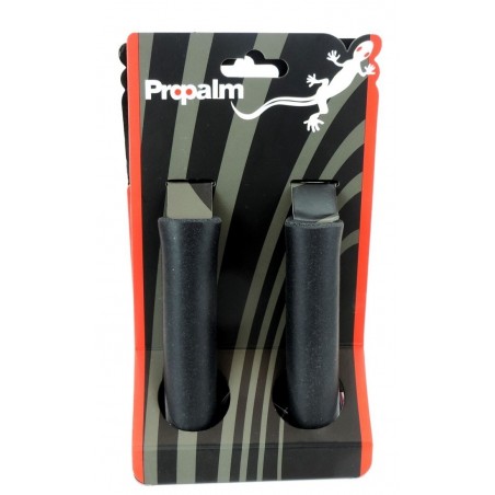 Propalm - Coppia manopole in silicone colore nero 65g