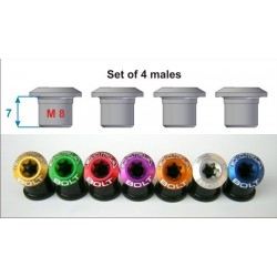 Extralite - Set bussole per corona EXTRABOLT 1.2 4.8g (4 maschi) 2
