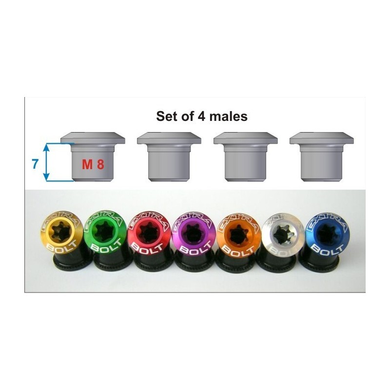 Extralite - Chainring bolt set EXTRABOLT 1.2 4.8g (4 pcs)_1