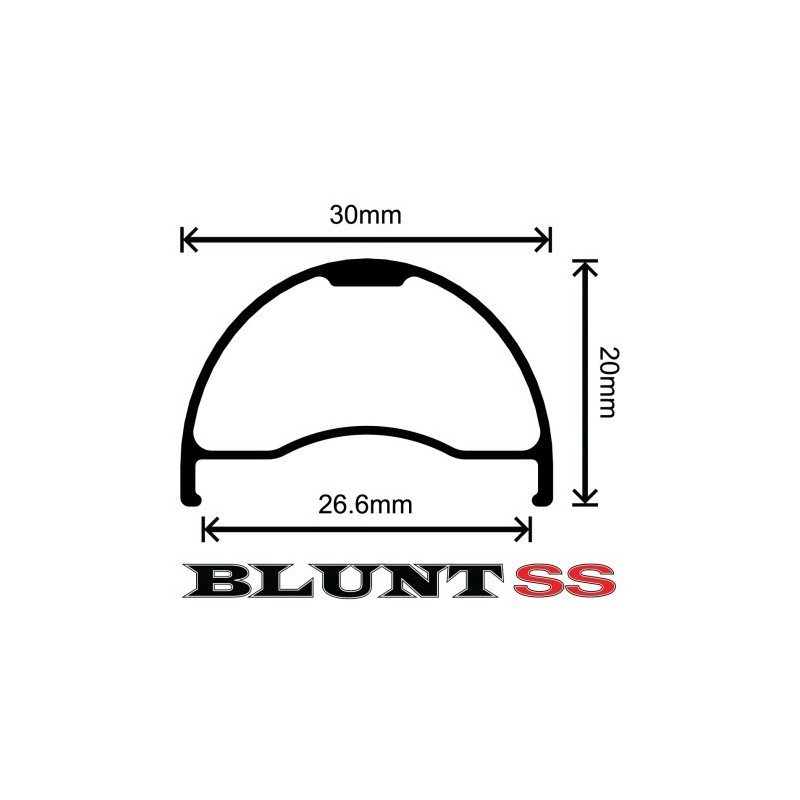 VELOCITY - Blunt SS 29er width 30mm 427g