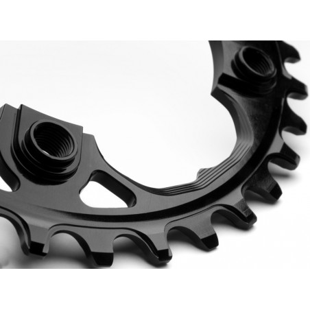 AbsoluteBlack - XX1 style OVAL 94 BCD chainring Black from 43g