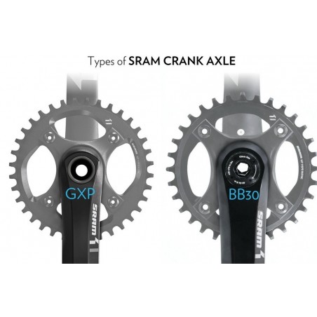 AbsolutBlack - Spiderless chainring XX1 Style round for SRAM BB30 cranks  Offset 0mm