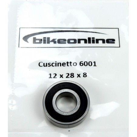 Bikeonline - Cuscinetto 6001 12x28x8mm 21.0g