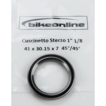 Bikeonline - Cuscinetto serie sterzo 1" 1/8 41x30.15x7mm 45°/45° 20.2g
